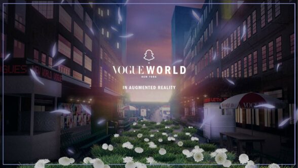 Image of Vogue's New York Fashion Week collaboration with Snap AR