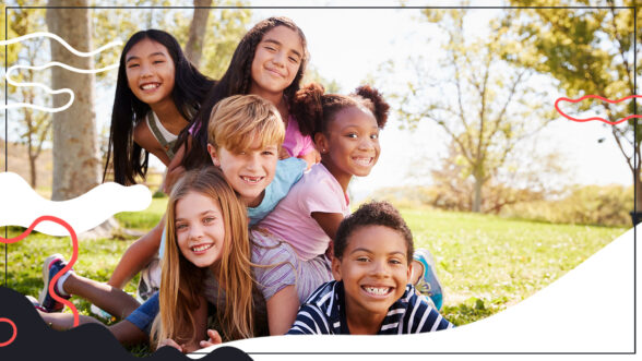 Image of a group of kids
