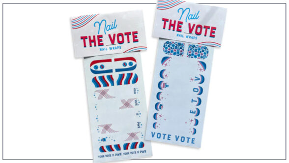Image of "Nail the Vote" nail wraps