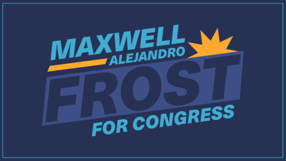 Image of Maxwell Frost for Congress logo
