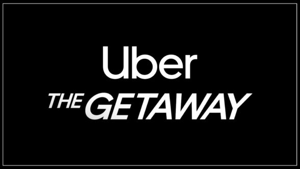 Image of the Uber logo with The Getaway text